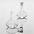 custom transparent glass wine decanter with glass stopper